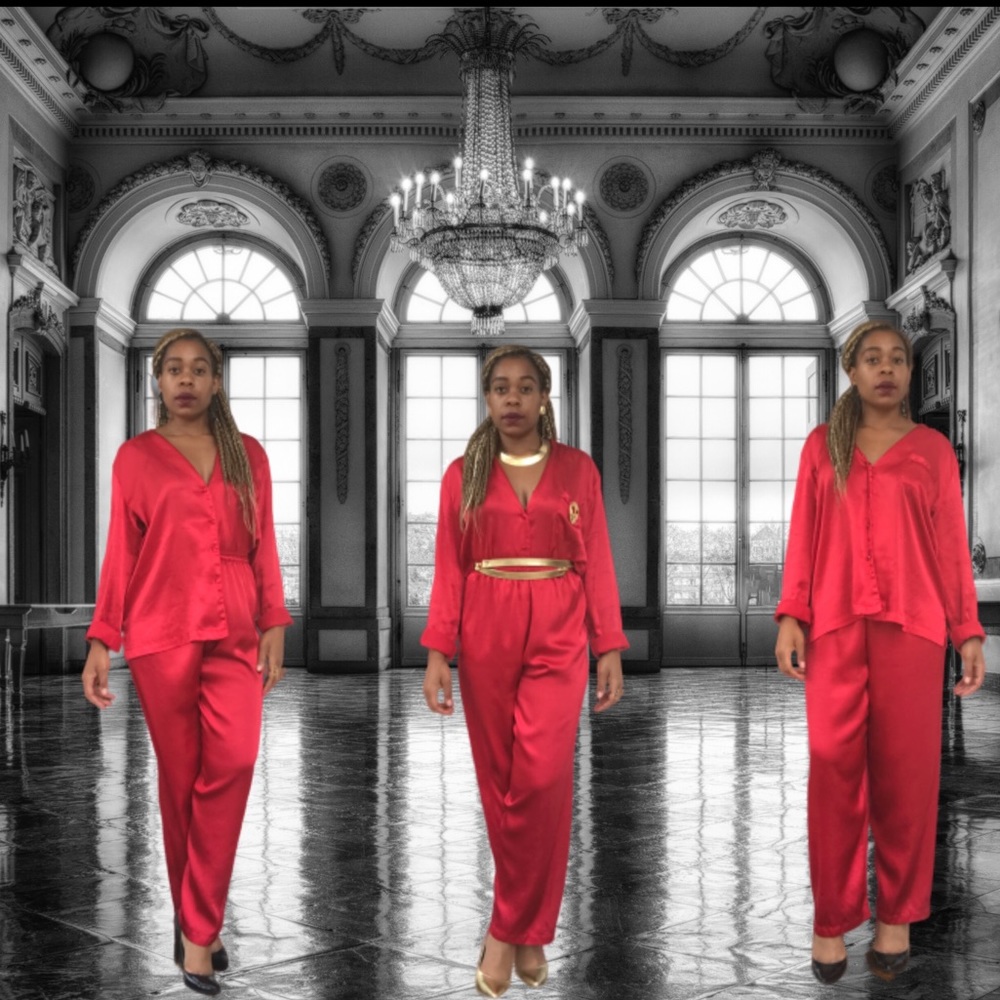 Cherry Red 2 Piece (Pajama) Set